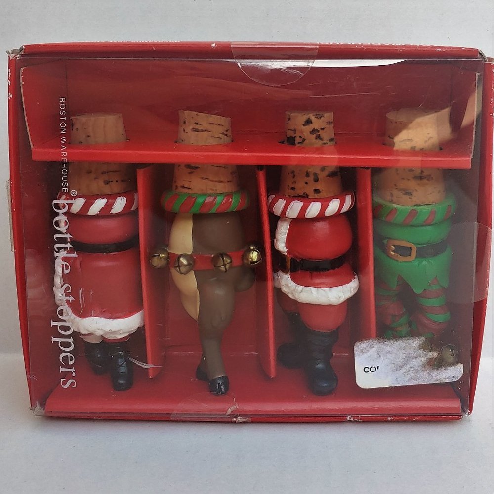 💰 3/$20 NWT Christmas Wine Bottle Cork Stoppers